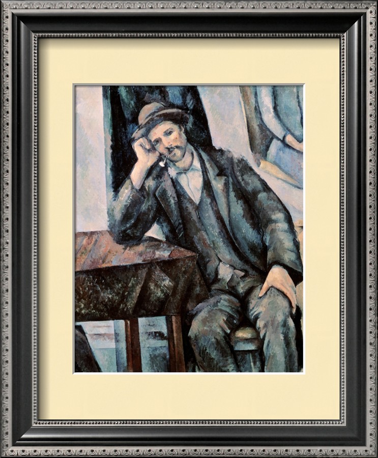 Man Smoking a Pipe By Paul Cezanne